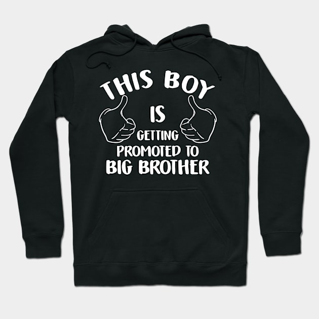 Funny Quote This Boy Promoted To Be Big Brother Hoodie by stonefruit